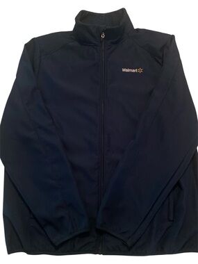 Men’s Walmart Employee Navy Full-Zip Jacket Size Large